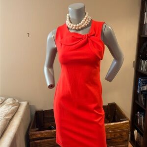 Banana Republic Red Bow Neck Dress❤️2P